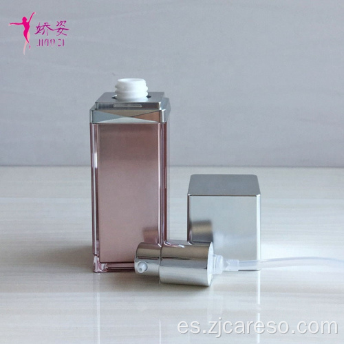 Envases cosméticos Botella de loción cosmética de forma cuadrada de 100 ml